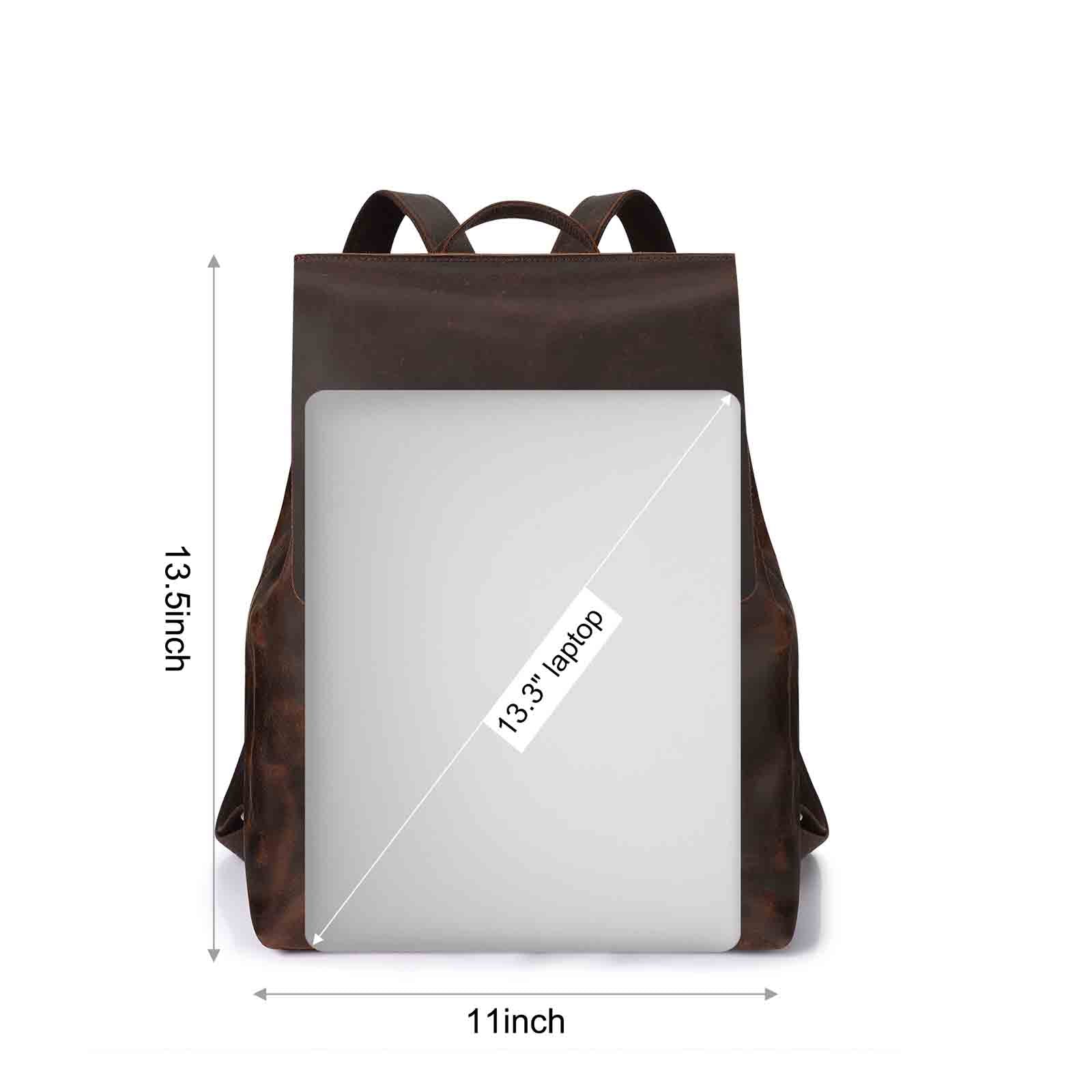 Crazy Horse Leather Backpack