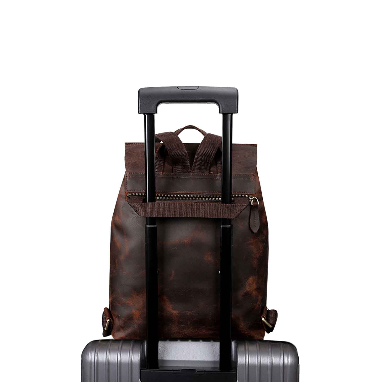 Crazy Horse Leather Backpack