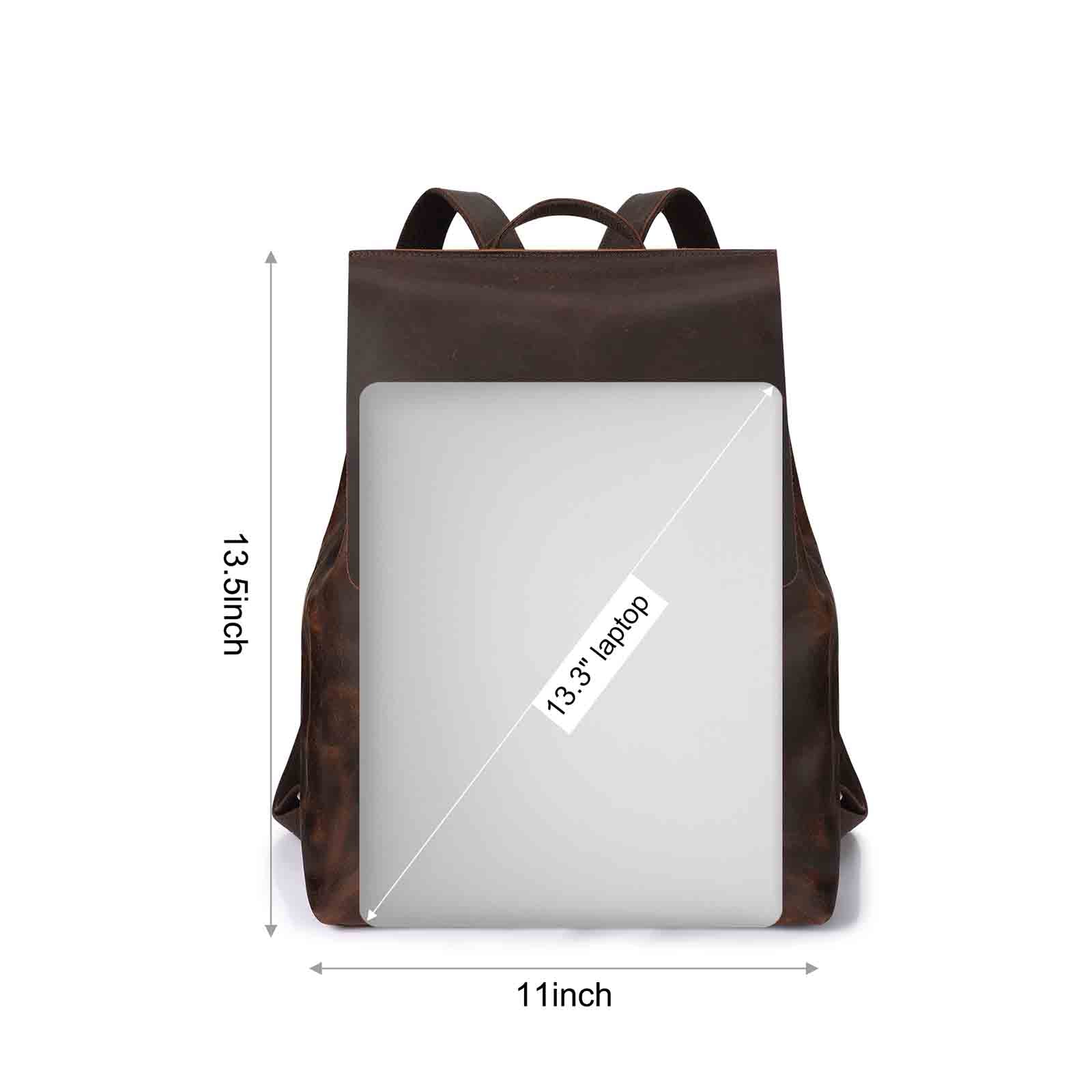 Crazy Horse Leather Backpack