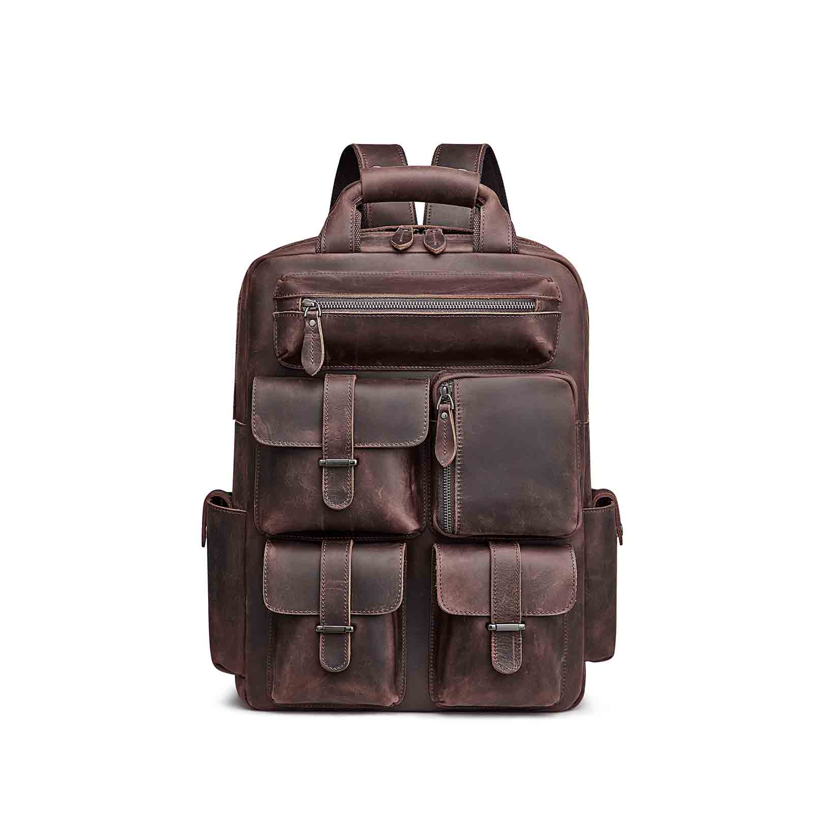 leather backpack
