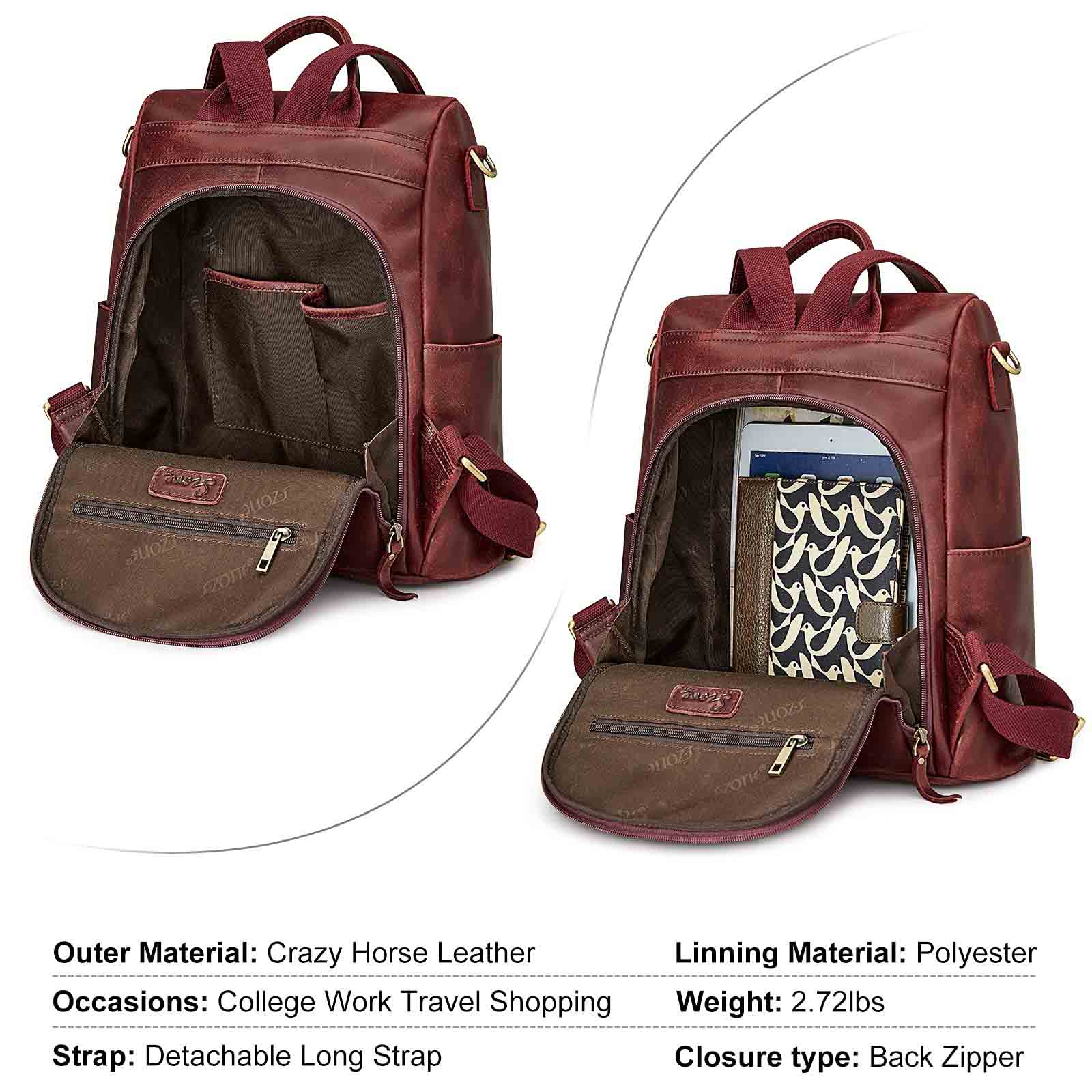 Vintage Leather Backpack