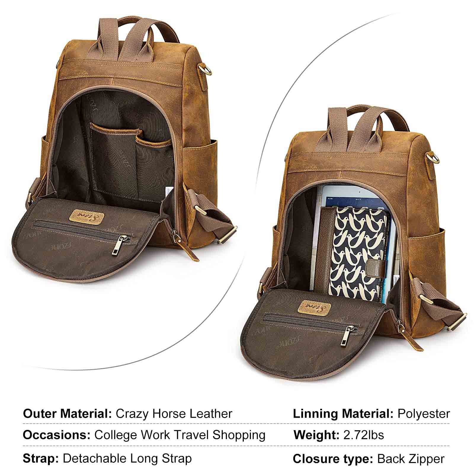 Vintage Leather Backpack