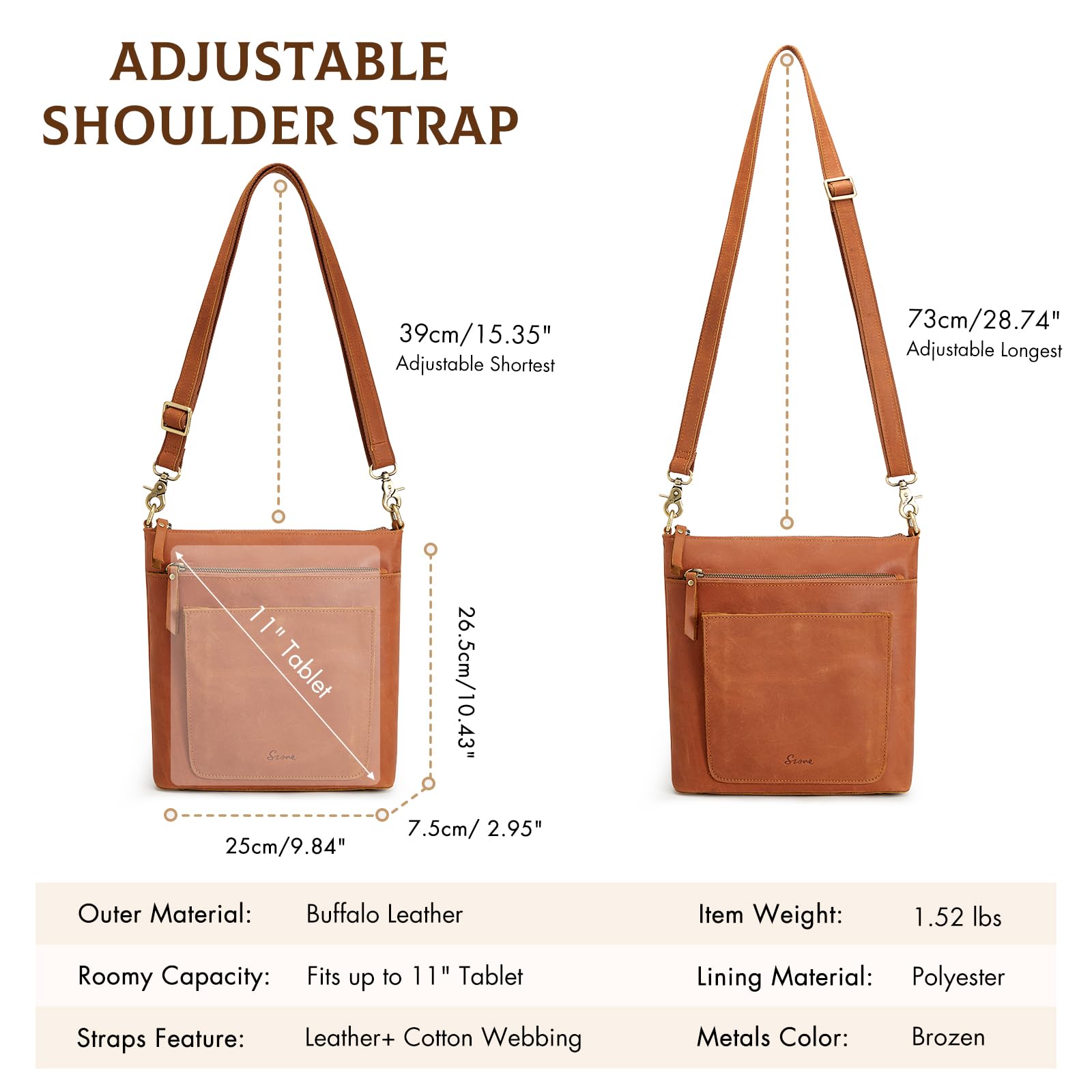 Ladies Medium Crossbody Bag