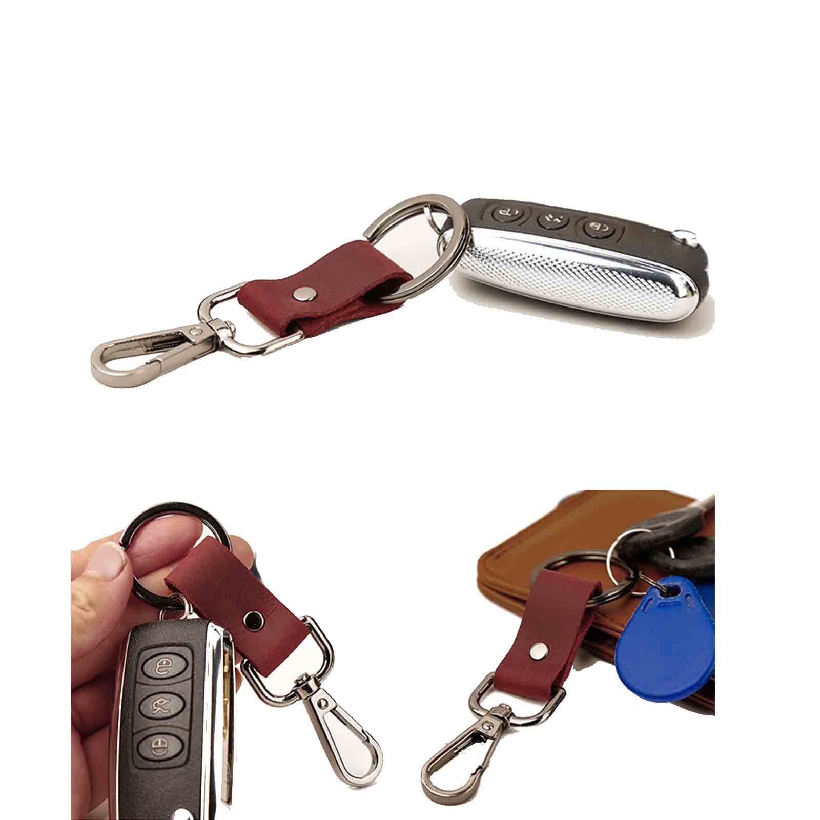 Crazy Horse Leather Key Ring