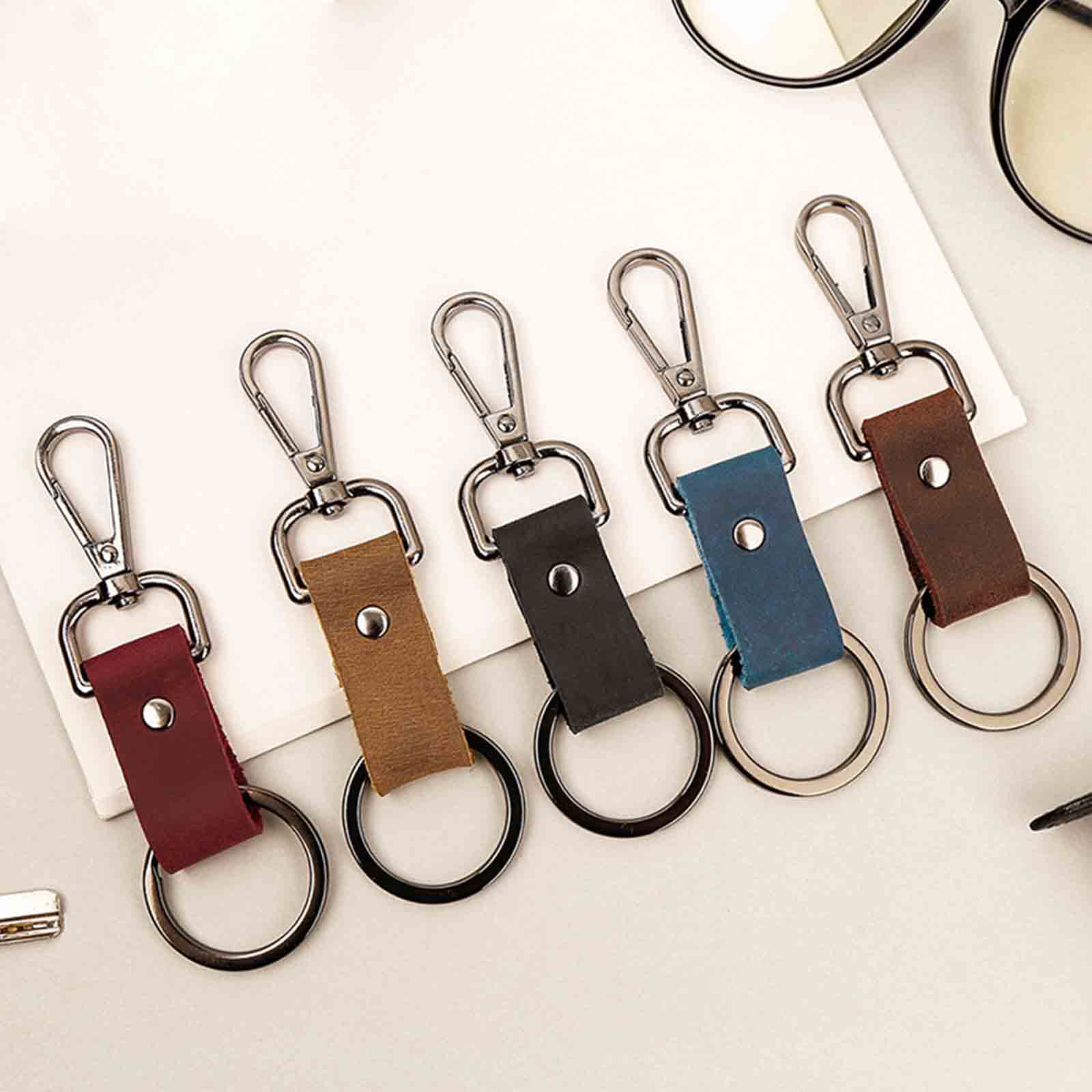 Crazy Horse Leather Key Ring