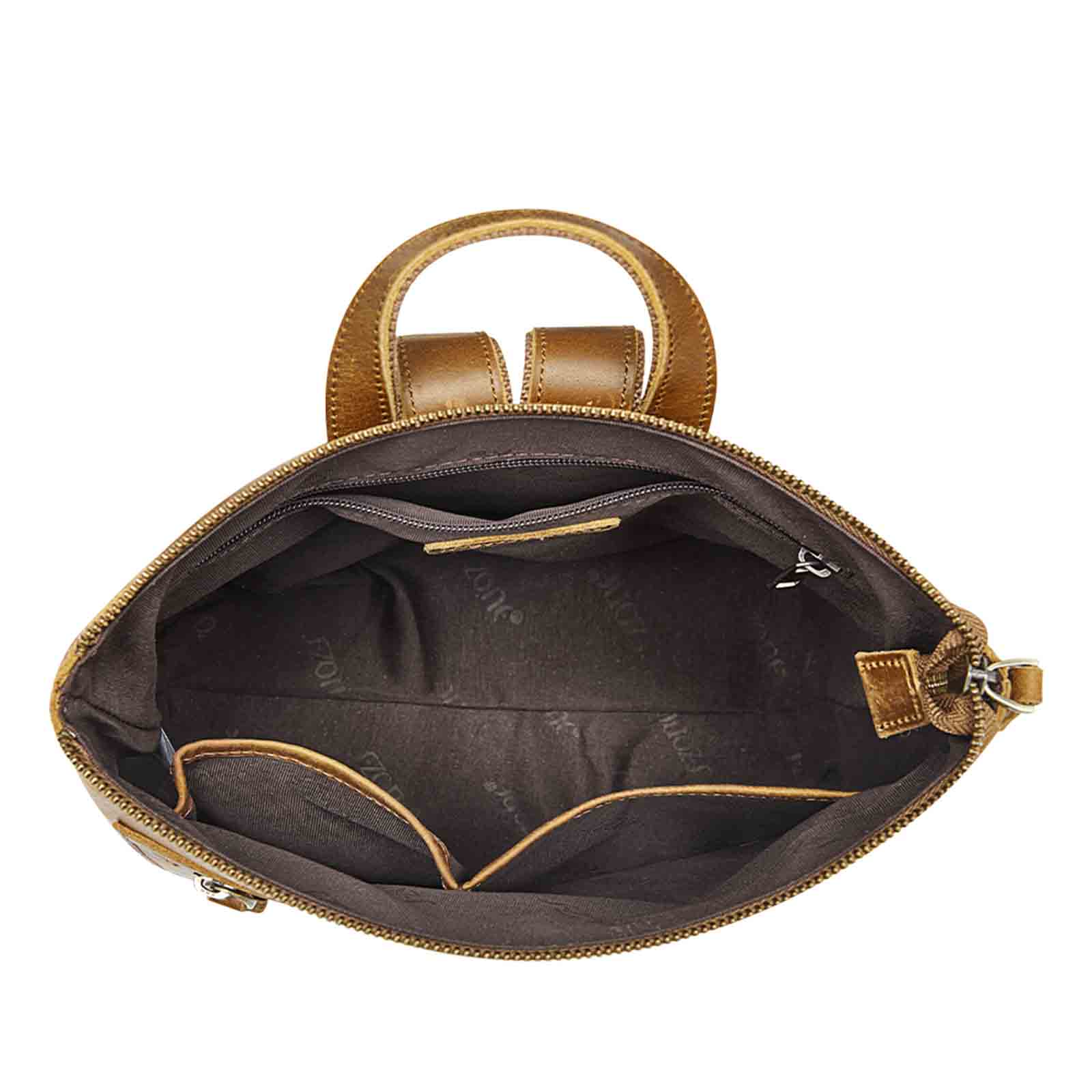Vintage Leather Women Backpack