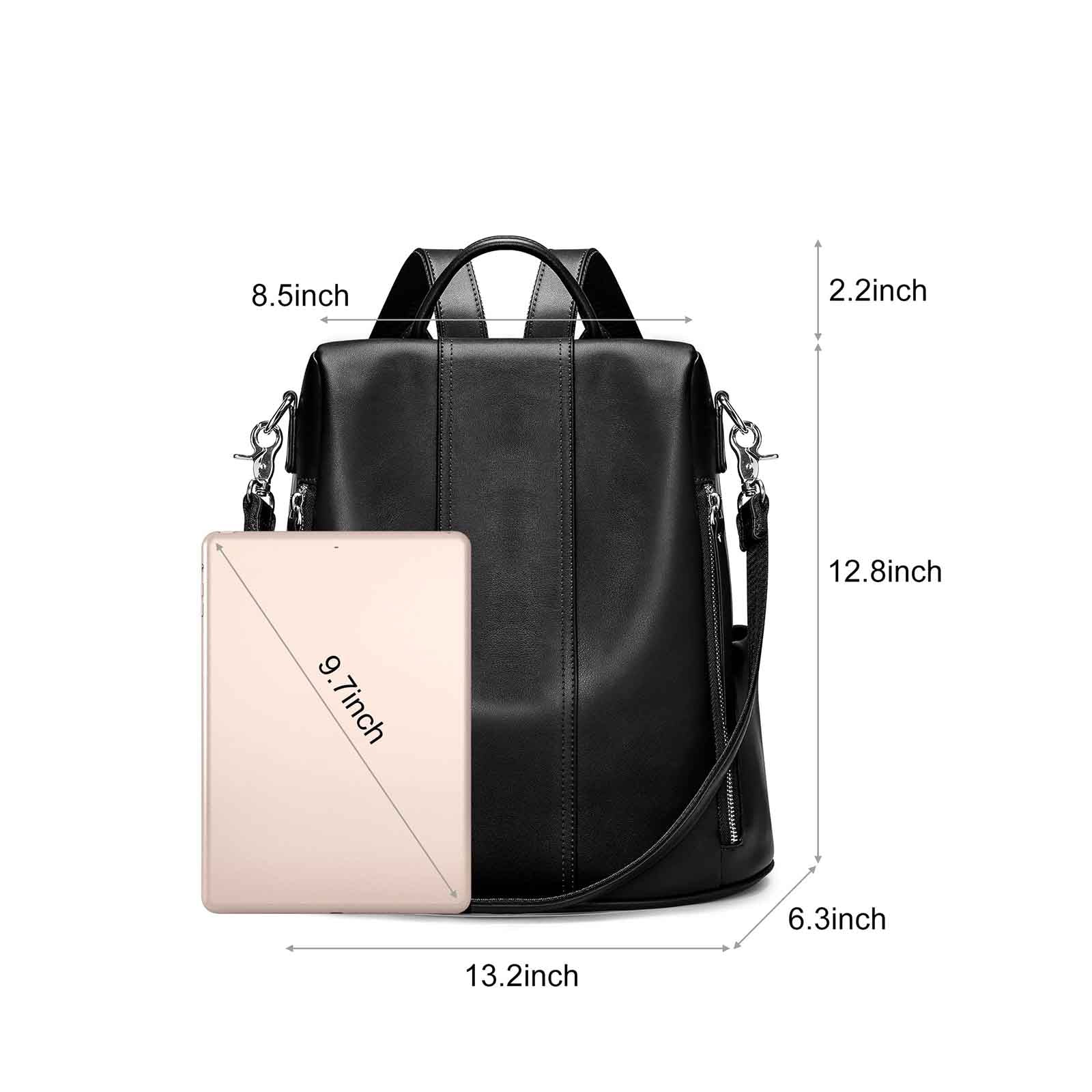 women leather backpack
