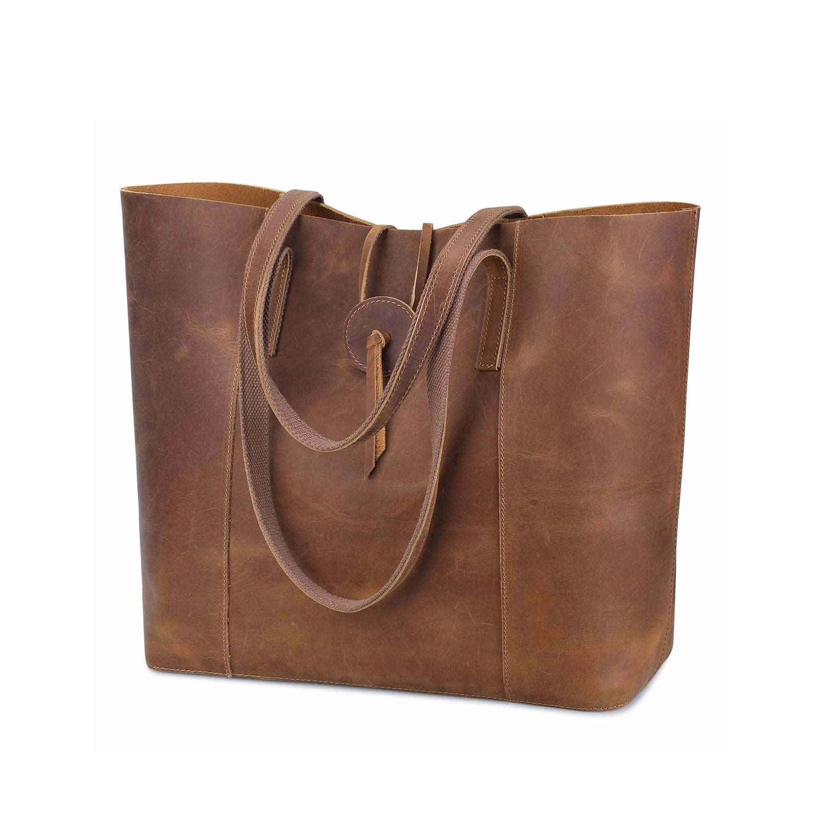 Women's Crazy Horse Leather Tote Bag