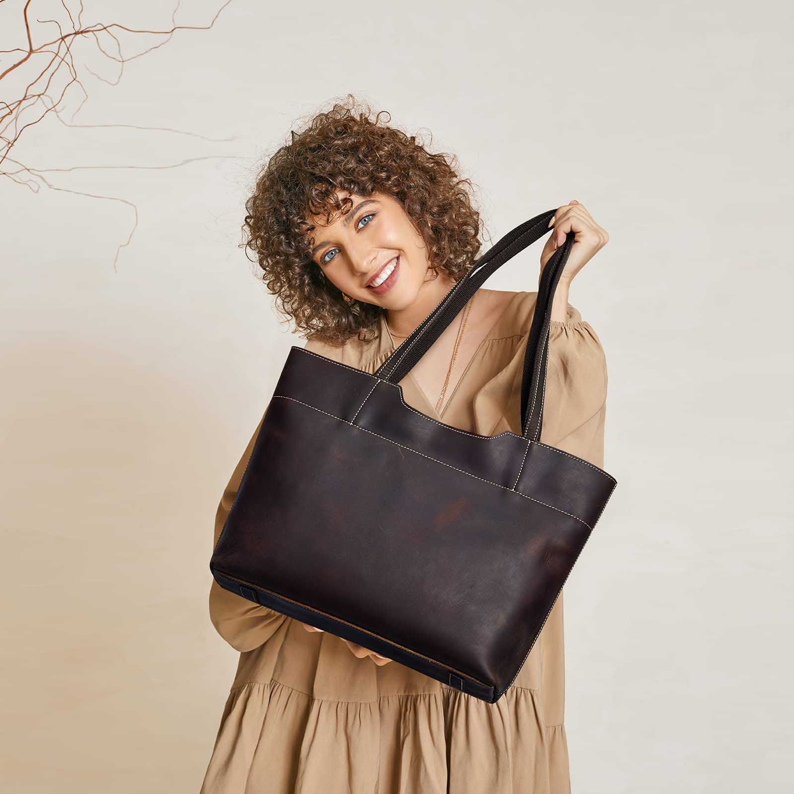 Genuine Leather Tote